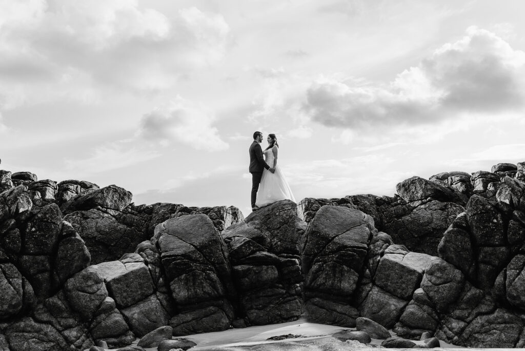 Séance photo day after à la plage de Portez Photo d'un couple à Brest dans le Finistère